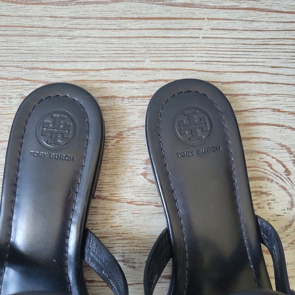 Tory Burch Matte Black Miller Sandal Sz 8 - Picture 3 of 13